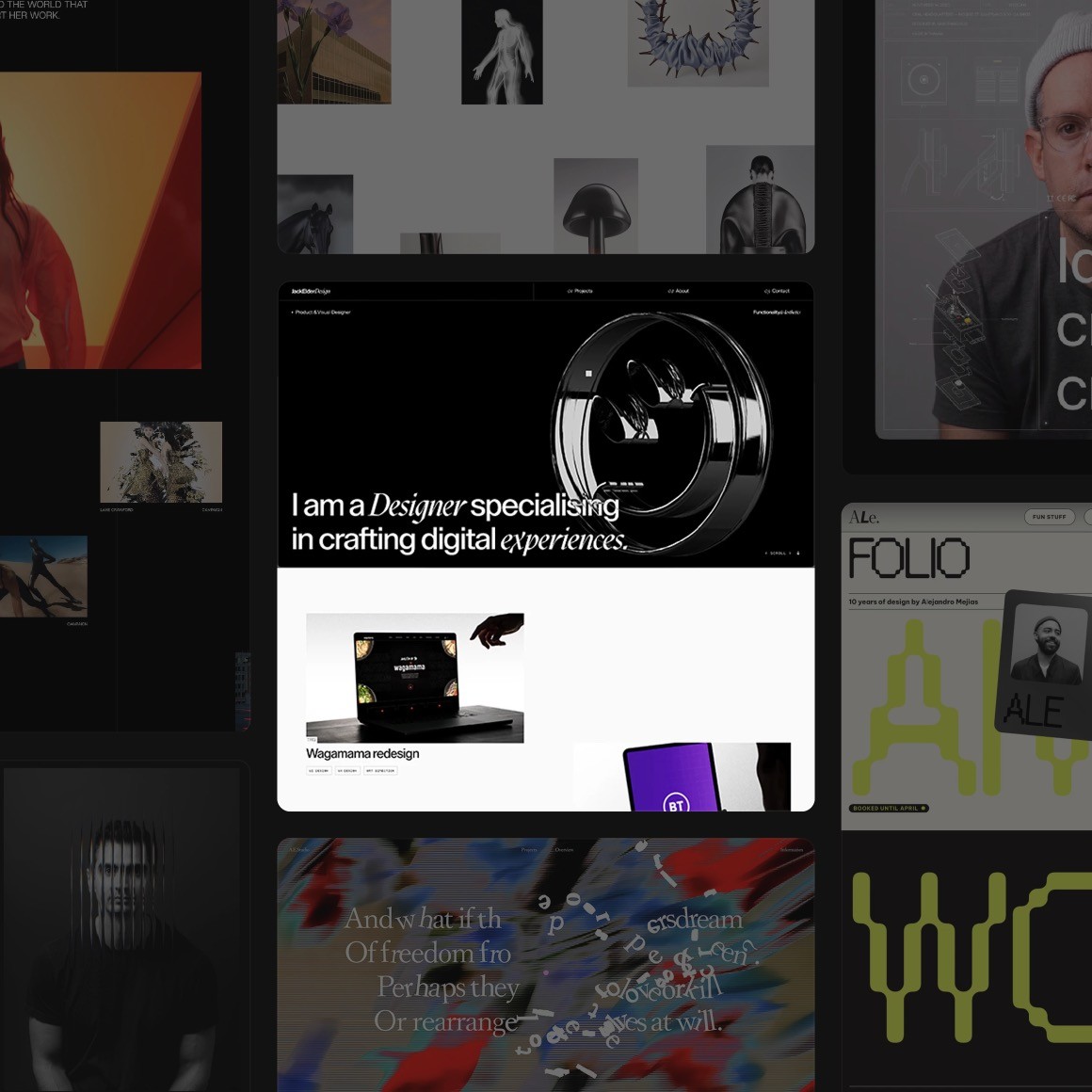 Portfolios made in Framer