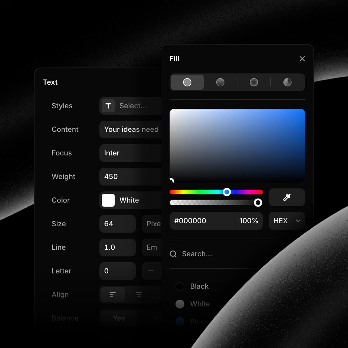 Styling options in Framer