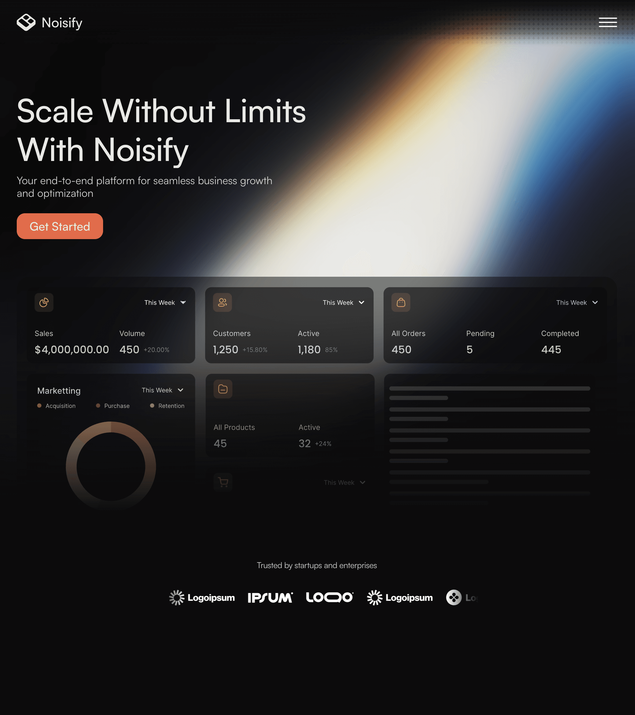 saas template example
