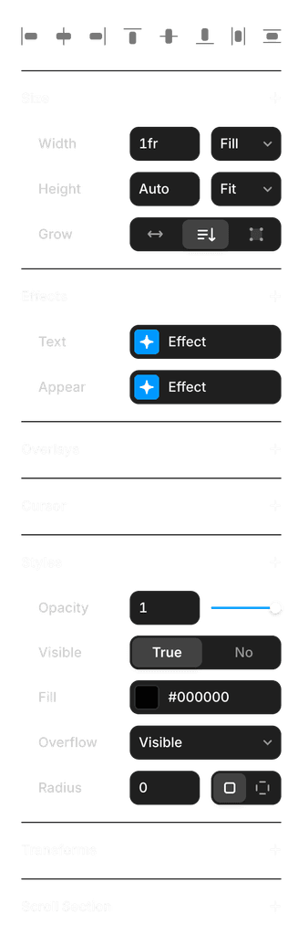 Properties in Framer
