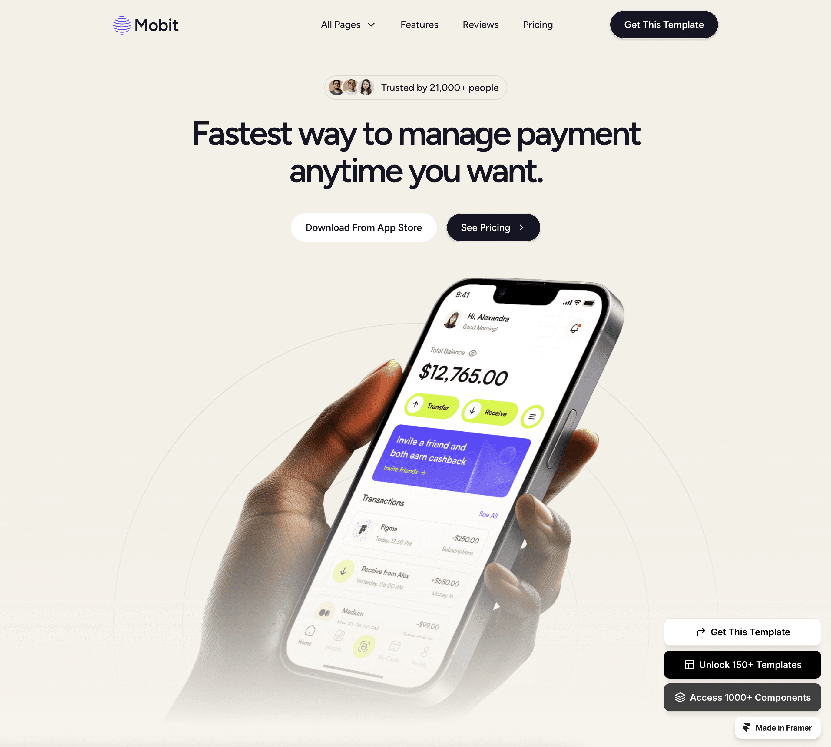 startup template example